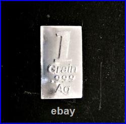 100 Bars 1/15gram. 999 Fine Pure Silver Bar 100 Pack Pure Silver Bullion
