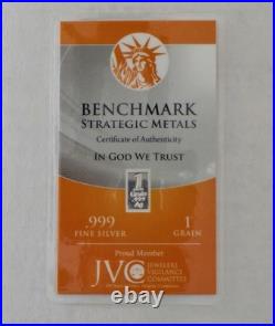 100 Bars 1/15gram. 999 Fine Pure Silver Bar 100 Pack Pure Silver Bullion