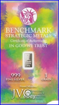 100 Bars 1/15gram. 999 Fine Pure Silver Bar 100 Pack Pure Silver Bullion