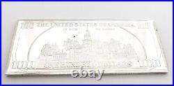 $100 Dollar Federal Reserve Note Pure Fine Silver 999 Bullion 1 Troy Pound 1996