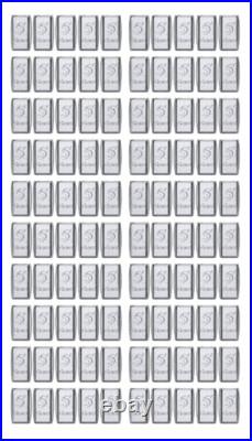 100 LOT Silver Bars 32 grams Pure 999 Fine Solid 5GN Bullion Precious Metal Shot