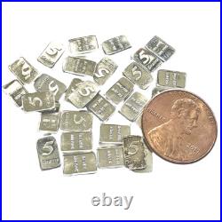 100 LOT Silver Bars 32 grams Pure 999 Fine Solid 5GN Bullion Precious Metal Shot