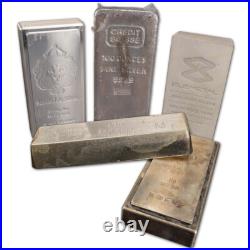 100 oz. Silver Bar Random Brand Secondary Market 999 Fine