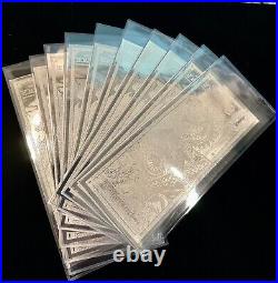 10X Silver Dragon Silverback Limited-Edition Note. 999 Fine Silver Foil IN STOCK