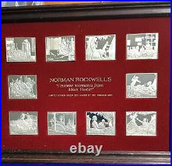 10.925 Fine Silver Bars Norman Rockwells Favorate Moments from Mark Twain