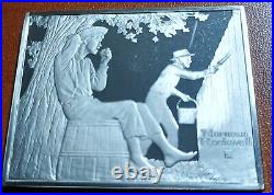 10.925 Fine Silver Bars Norman Rockwells Favorate Moments from Mark Twain
