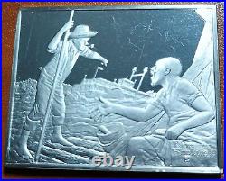 10.925 Fine Silver Bars Norman Rockwells Favorate Moments from Mark Twain