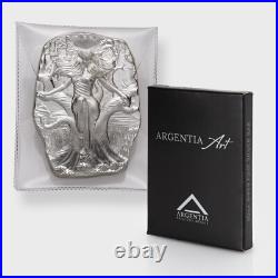 10 Ounce. 9999 Fine Silver Bar Argentia GODDESS MARA UHR, Brilliant Finish