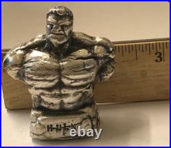 10 Ozt MK BarZ The Hulk 2 Part Cast Hand Poured. 999 Fine Silver