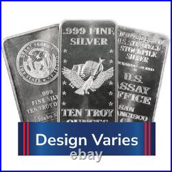 10 Troy oz Hallmarked Silver Bar. 999 Fine Secondary Market
