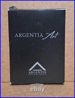 10 oz. 999 Fine Silver Bar Argentia Mint, Flowing Hair Design