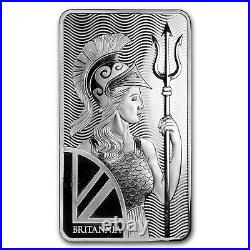 10 oz. 999 Fine Silver Bar The Royal Mint Britannia In Stock