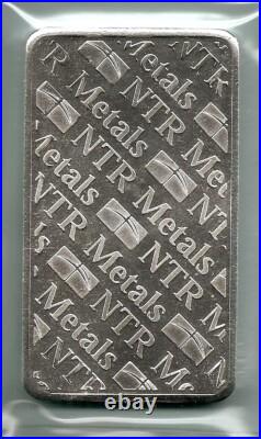 10 oz. 999 Fine Silver NTR Metals Bar Sealed 10 oz. 999 Fine Silver NTR Metals Bar Sealed