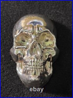 10 oz. 999 Fine Silver Skull Pit Bullion
