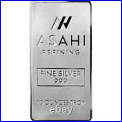 10 oz Asahi. 999 Fine Silver Bar