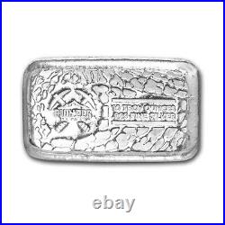 10 oz Cast-Poured Silver Bar Pioneer Metals