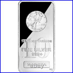 10 oz Highland Mint Silver Bar Walking Liberty Design. 999+ Fine