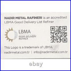 10 oz Nadir Metal Refinery Silver Bullion Bar 999 Fine Silver In Stock