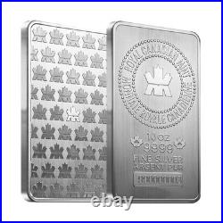10 oz RCM Silver Bar. 9999 Fine Silver Royal Canadian Mint