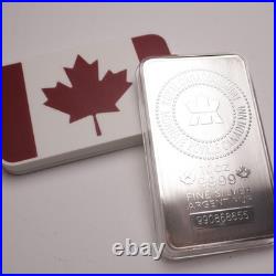 10 oz RCM Silver Bar Royal Canadian Mint 9999 Fine with Custom Case
