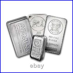 10 oz Silver Bar. 999 Fine Silver Secondary Market Random Brand Varies