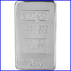 10 oz Silver Bar Johnson Matthey New. 999 Fine