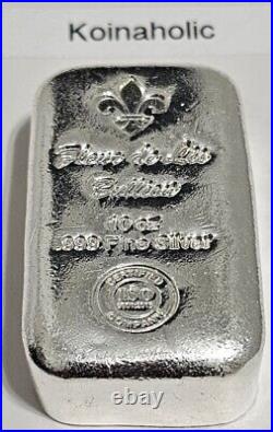 10 oz Silver Bar Scottsdale Bullion. 999 Fine, Chunky Style, Free Shippin