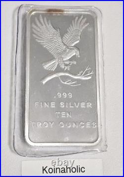 10 oz Silver Silvertowne Eagle Design Bullion Bar of. 999 Fine Silver Fast 10 oz Silver Silvertowne Eagle Design Bullion Bar of. 999 Fine Silver Fast