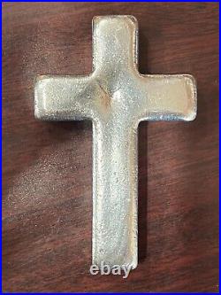 10 oz YPS Cross 999+ fine silver bullion bar Yeager's Poured Silver 10 oz YPS Cross 999+ fine silver bullion bar Yeager's Poured Silver