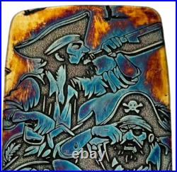 10 ozt 999 Fine Silver Art Bar- DRUNKEN MURAL ADAMO TECHNE Limited Edition