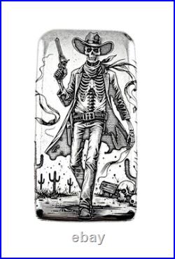 10 ozt 999 Fine Silver Art Bar- GUNSLINGER ADAMO TECHNE Limited 10 ozt 999 Fine Silver Art Bar- GUNSLINGER ADAMO TECHNE Limited
