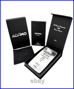 10 ozt 999 Fine Silver Art Bar- GUNSLINGING ADAMO TECHNE Limited