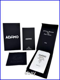 10 ozt 999 Fine Silver Art Bar Poseidon Eternal Tide ADAMO