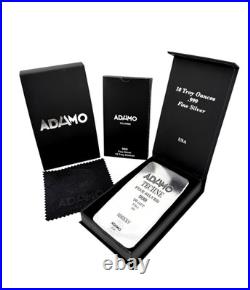 10 ozt 999 Fine Silver Art Bar- QUEEN CAT ADAMO TECHNE Limited Edition