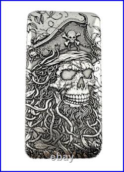 10 ozt 999 Fine Silver Art Bar- THE END ADAMO TECHNE Limited Edition