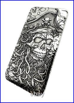 10 ozt 999 Fine Silver Art Bar- THE END ADAMO TECHNE Limited Edition