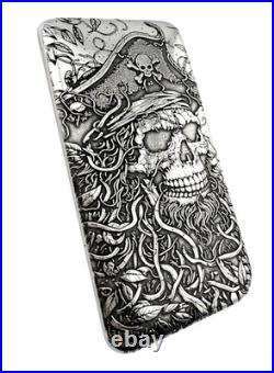 10 ozt 999 Fine Silver Art Bar- THE END ADAMO TECHNE Limited Edition