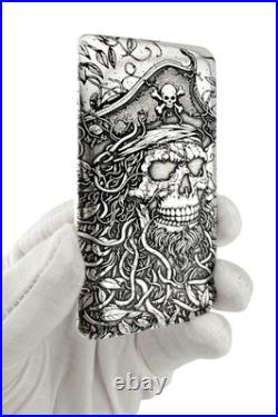 10 ozt 999 Fine Silver Art Bar- THE END ADAMO TECHNE Limited Edition