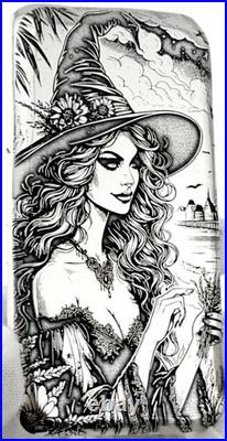10 ozt 999 Fine Silver Art Bar- The Good Witch ADAMO TECHNE 10 ozt 999 Fine Silver Art Bar- The Good Witch ADAMO TECHNE