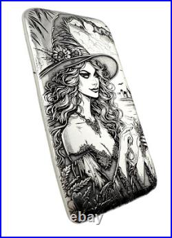 10 ozt 999 Fine Silver Art Bar- The Good Witch ADAMO TECHNE 10 ozt 999 Fine Silver Art Bar- The Good Witch ADAMO TECHNE