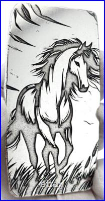 10 ozt 999 Fine Silver Art Bar The Horse ADAMO TECHNE 10 ozt 999 Fine Silver Art Bar The Horse ADAMO TECHNE
