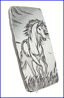 10 ozt 999 Fine Silver Art Bar The Horse ADAMO TECHNE 10 ozt 999 Fine Silver Art Bar The Horse ADAMO TECHNE