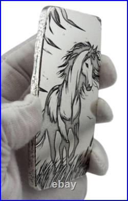 10 ozt 999 Fine Silver Art Bar The Horse ADAMO TECHNE 10 ozt 999 Fine Silver Art Bar The Horse ADAMO TECHNE