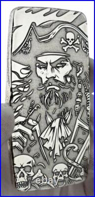 10 ozt 999 Fine Silver Portrait of A Pirate- ADAMO TECHNE 10 ozt 999 Fine Silver Portrait of A Pirate- ADAMO TECHNE