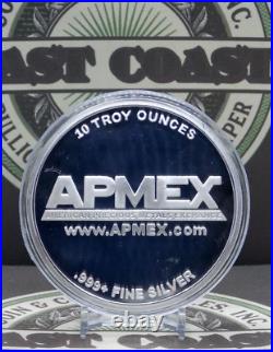 10oz. 999 Fine Silver Bullion Round APMEX East Coast Coin & Collectables, Inc