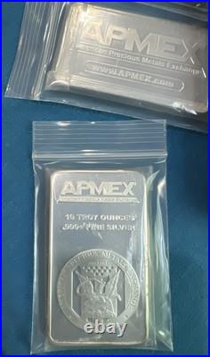 10oz Silver Bar APMEX. 999 Fine Silver 10oz Silver Bar APMEX. 999 Fine Silver