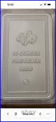 10oz Silver Bar PAMP SUISSE Lady of Justice Bullion 999 Fine Silver