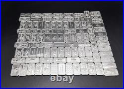 (10x) Pure. 999 Fine Silver Bars Premium New Bullion Estate Lot Designs