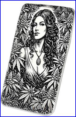110 oz. 999 Fine Silver Maria Jayne Botanical Art Bar Adamo Techne USA