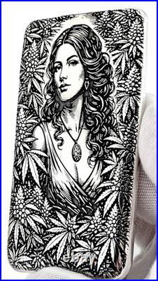 110 oz. 999 Fine Silver Maria Jayne Botanical Art Bar Adamo Techne USA